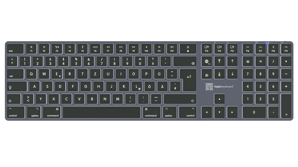 MacOS keyboard<br>TITAN Slimline Keyboard – Mac<br>DE German